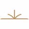 Ekena Millwork Richland Timber Gable Bracket, Western Red Cedar, 108"W x 36"H x 3 1/2"D x 3 1/2"F, 8/12 Pitch GBW108X36X0404RIC00SWR - alternate 1